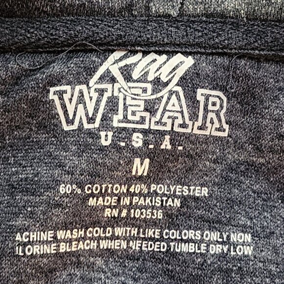 Ragwear U.S.A. Cotton Poly LS 1/4 Zip Pullover Atlanta GA Fleece Lined Hoodie M - Picture 15 of 16